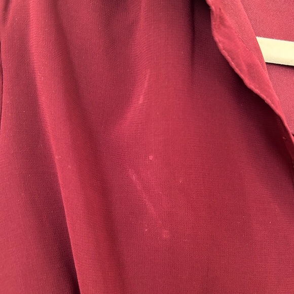 Maroon Fall button down dress - Picture 2 of 3